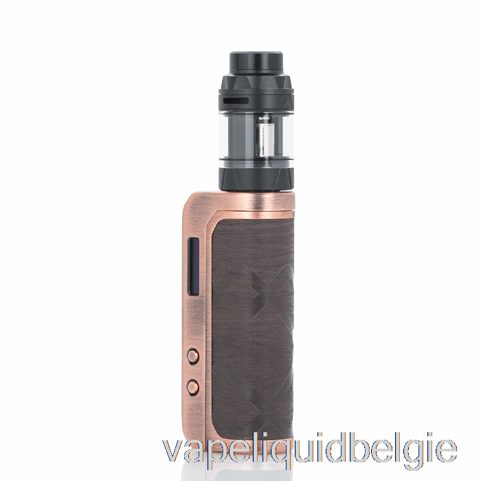 Vape België Augvape Foxy One 120w Starterkit Koper Houtpatroon Leer